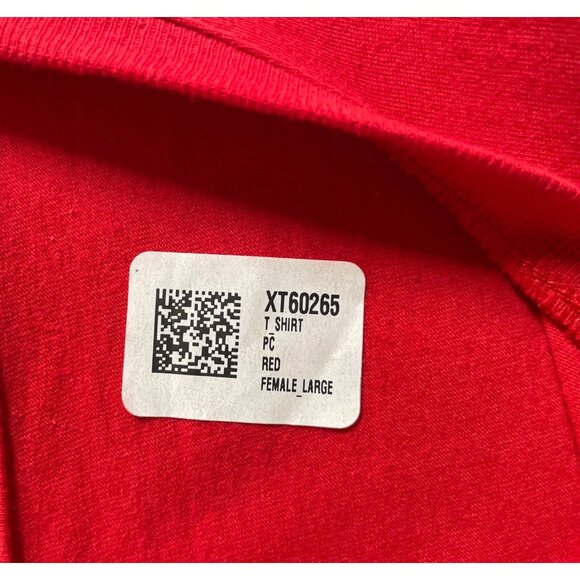 Red Friday till My Son Comes Home Red Short Sleeve T-shirt Womens Size Large - Picture 6 of 9